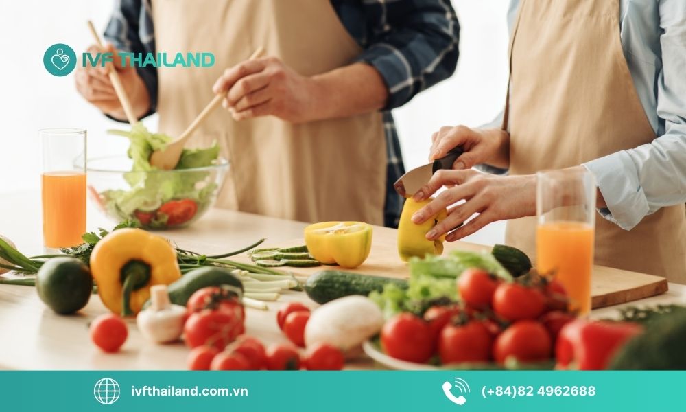 Dinh dưỡng dành cho vợ và chồng để chuẩn bị mang thai